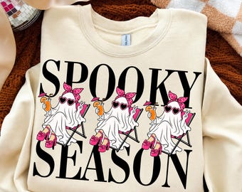 Spooky Season Ghost Girls PNG, Retro Checkered Design, Trendy Fall Halloween Sublimation (Digital Download)