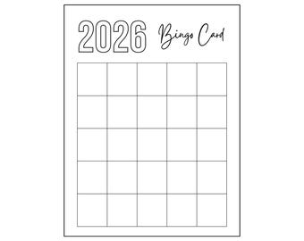 2026 Bingo Card