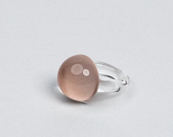 Mushroom Pink Lollipop Ring