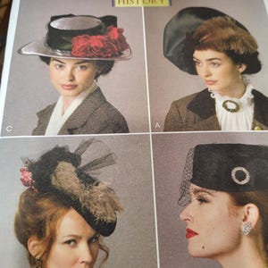 Butterick B6397 Making History Hat pattern
