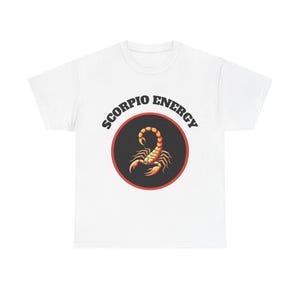 Skorpion Energie Unisex T-Shirt, Sternzeichen Shirt, Astrologie Top, Horoskop Kleidung, Sternzeichen T-shirt