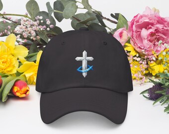 Christian Cross Fish Cap, Ichthys Faith Baseball Hat, Religious Apparel