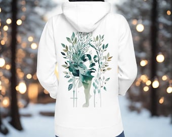 Mother Nature Hoodie: Eco Goddess Sweatshirt, Artistic Nature Design