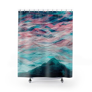 Mountain Sunset Shower Curtain