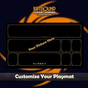 Aangepaste speelmat Riftbound LOL 3 - Riftbound TCG / 24 x 14 inch (600 x 350 x 2 mm) Inclusief beschermende tas
