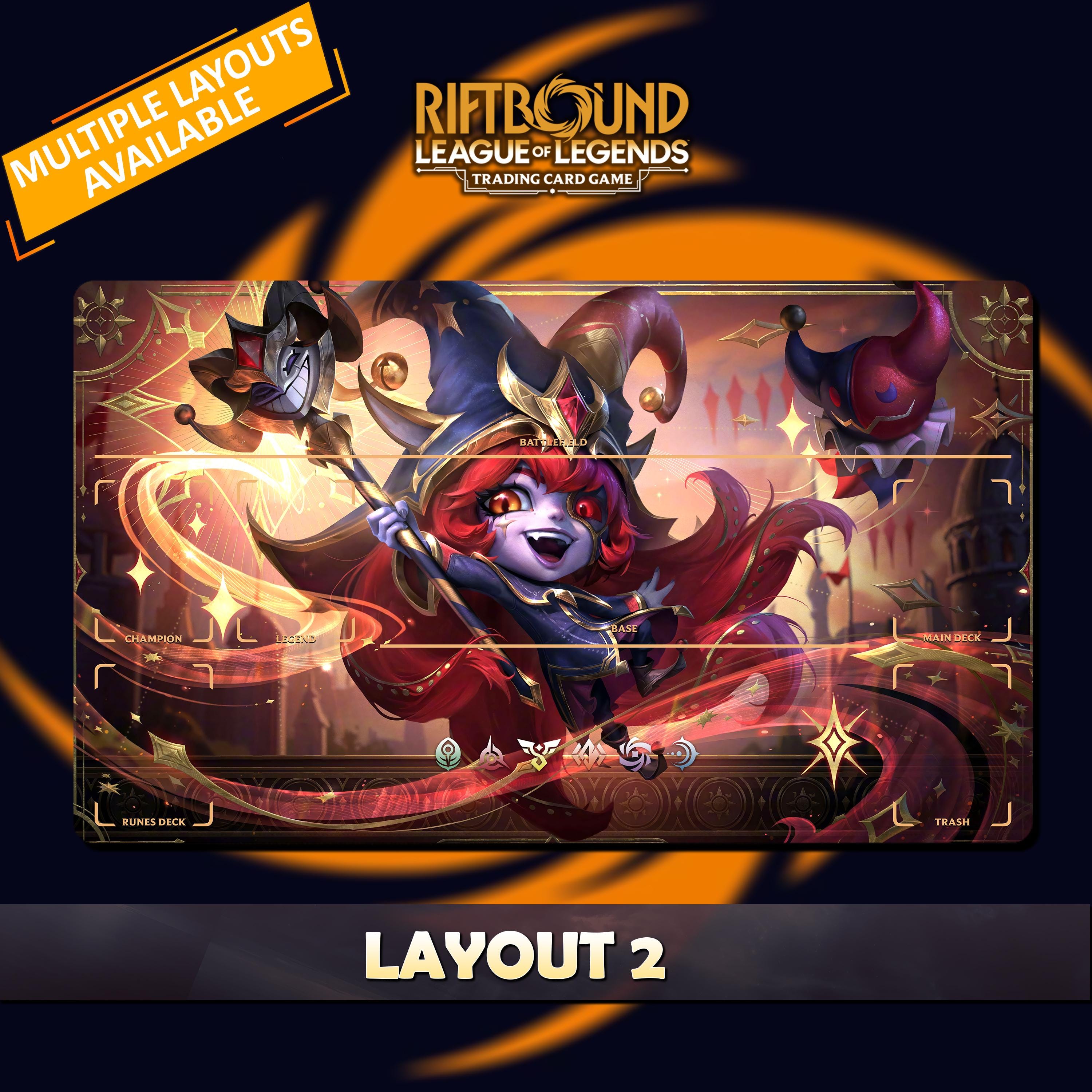 Lulu Arcana Playmat Riftbound LOL - Riftbound Trading Card Game