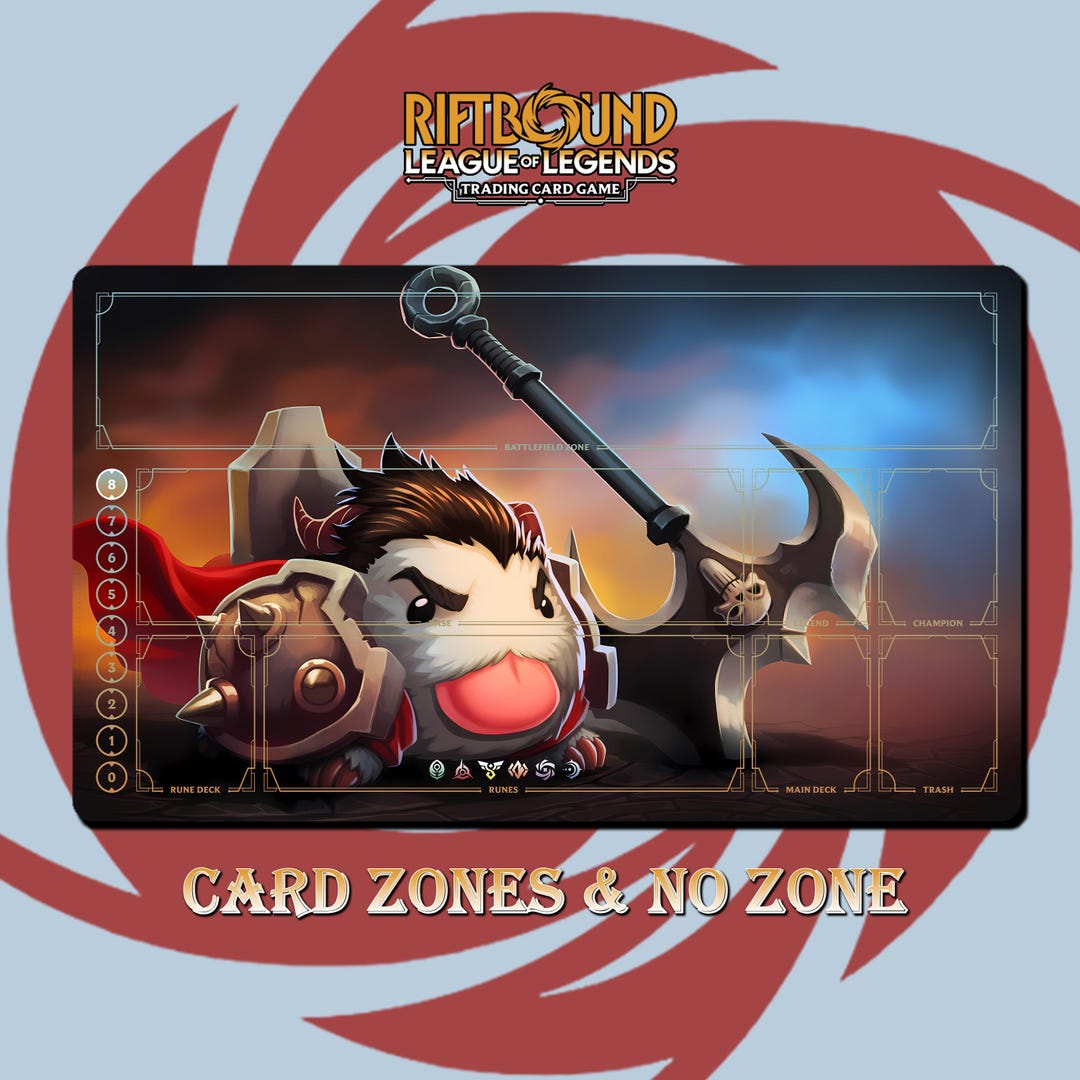 Darius Poro Playmat - Riftbound Trading Card Game - 24x14 Inches ...