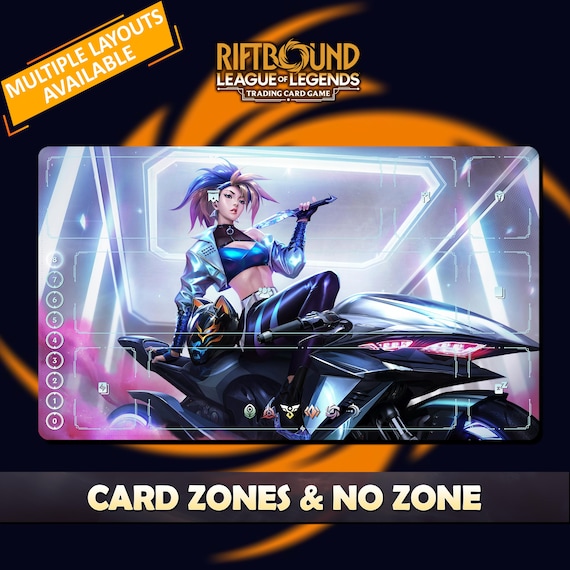 Akali KDA All Out Playmat Riftbound LOL - Riftbound Trading Card