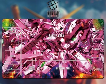 Playmat Gundam Card Game With Zone 18A - Gundam TCG / 24x14 inches (600x350x2mm)