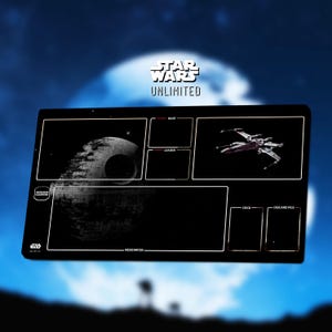 Tapis de jeu Étoile de la mort - Star Wars Unlimited TCG / 24 x 14 pouces (600 x 350 x 2 mm)