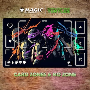 Spelmatta MTG x TMNT 24 x 14 (600 x 350 mm) Samlarkortspel Skyddspåse ingår