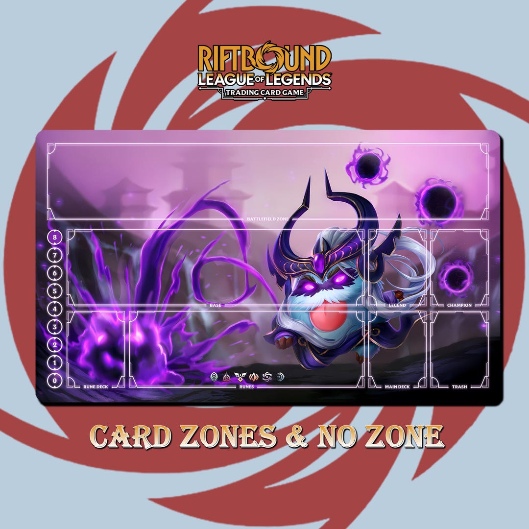 Syndra Poro Playmat - Riftbound Trading Card Game - 24x14 Inches ...