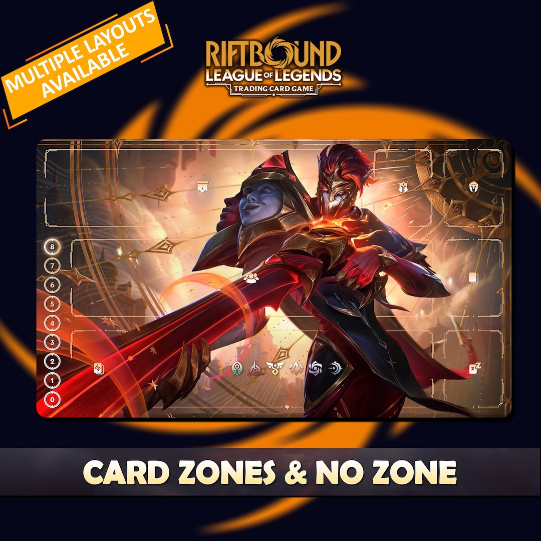 Jhin Arcana Playmat Riftbound LOL - Riftbound Trading Card Game - 24x14 ...