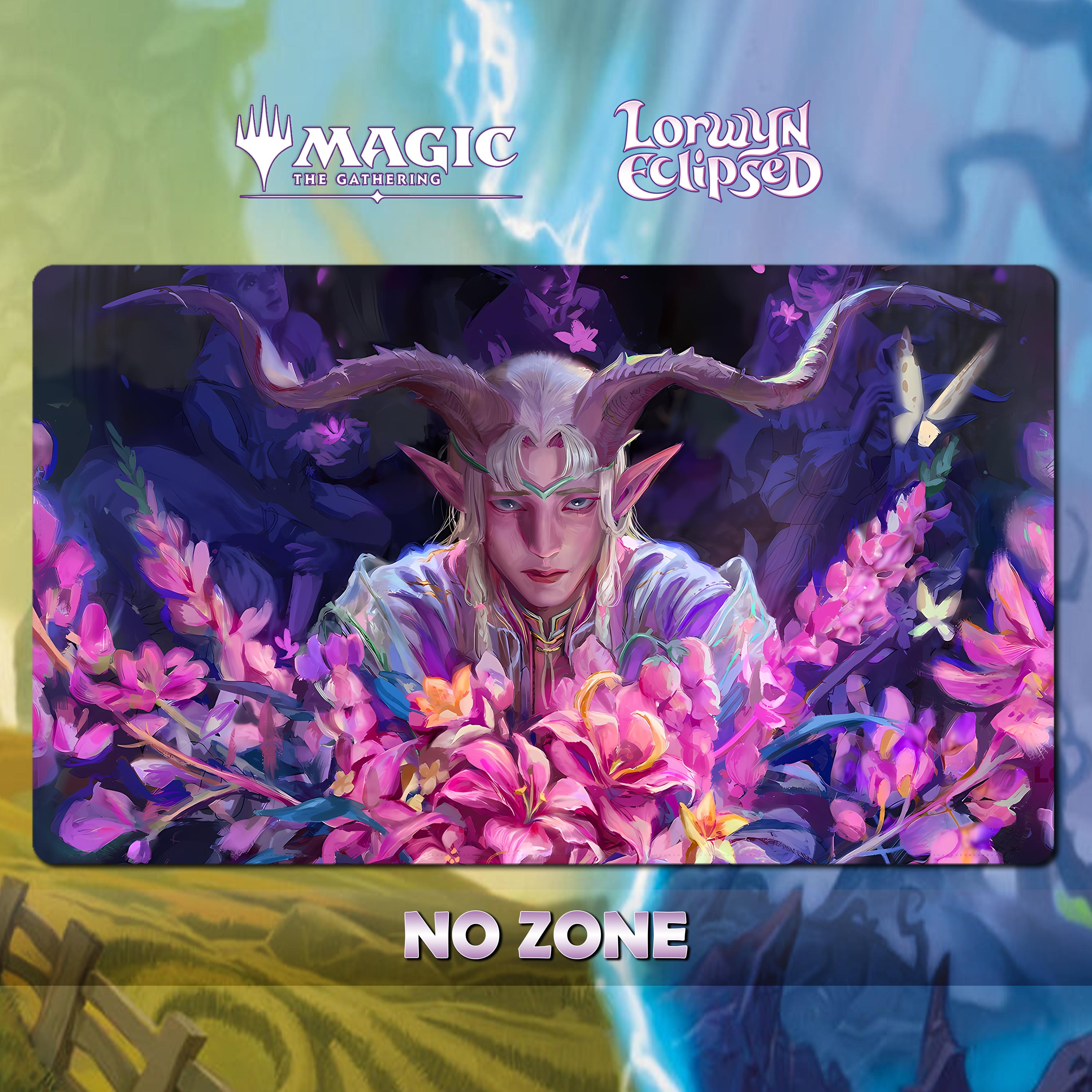 Playmat MTG X Lorwyn Eclipsed Dawnhand Eulogist 24x14 (600 X 350mm