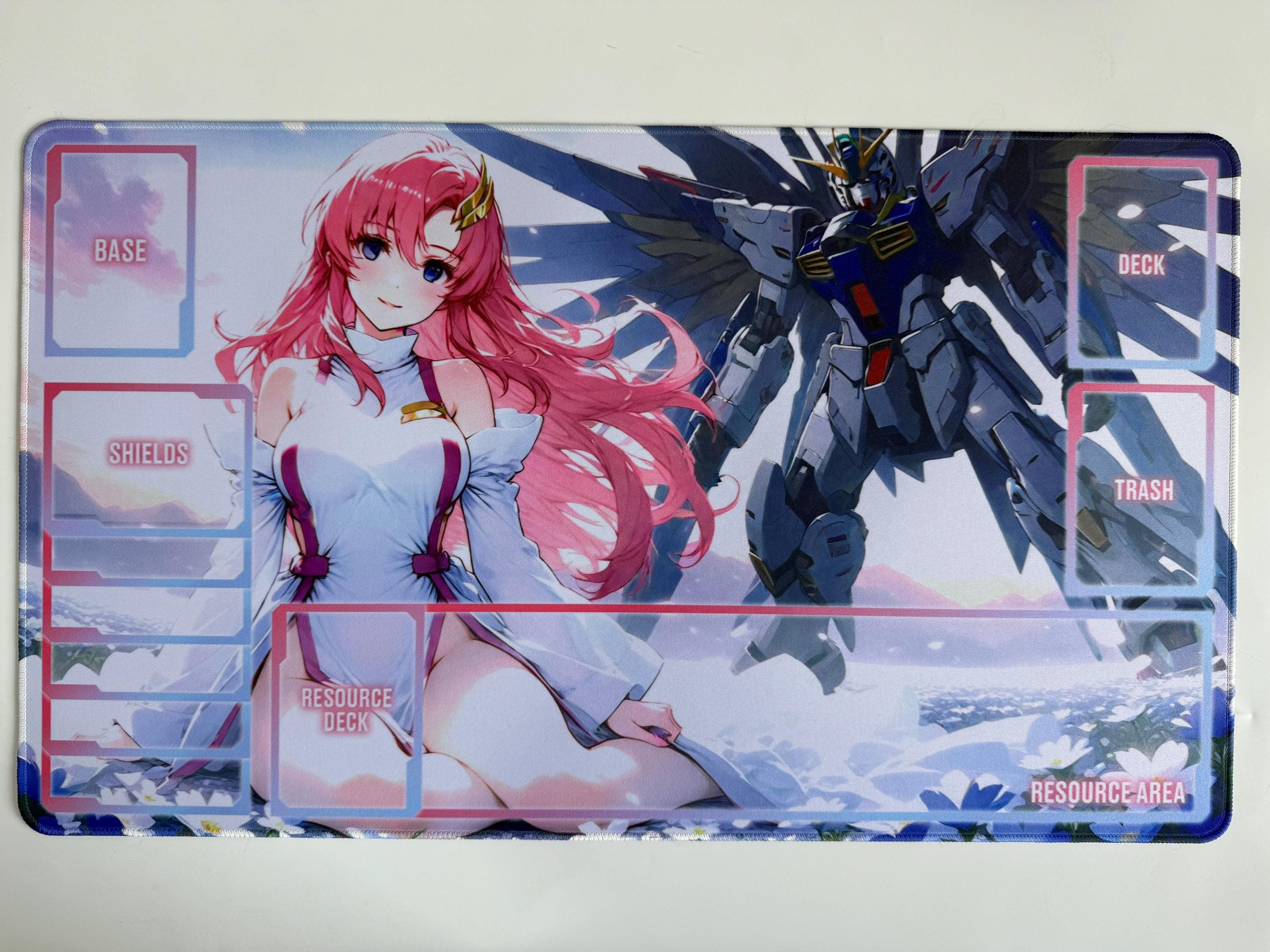 プレイマット GN-0000 ダブルオーガンダム カードゲーム ゾーン付き