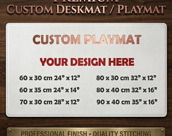 Custom Deskmat Playmat, Personalized Mouse Pad , Custom Photo Desk Mat, Stitched Edges, Gaming Mousepad, TCG Playmat Gift