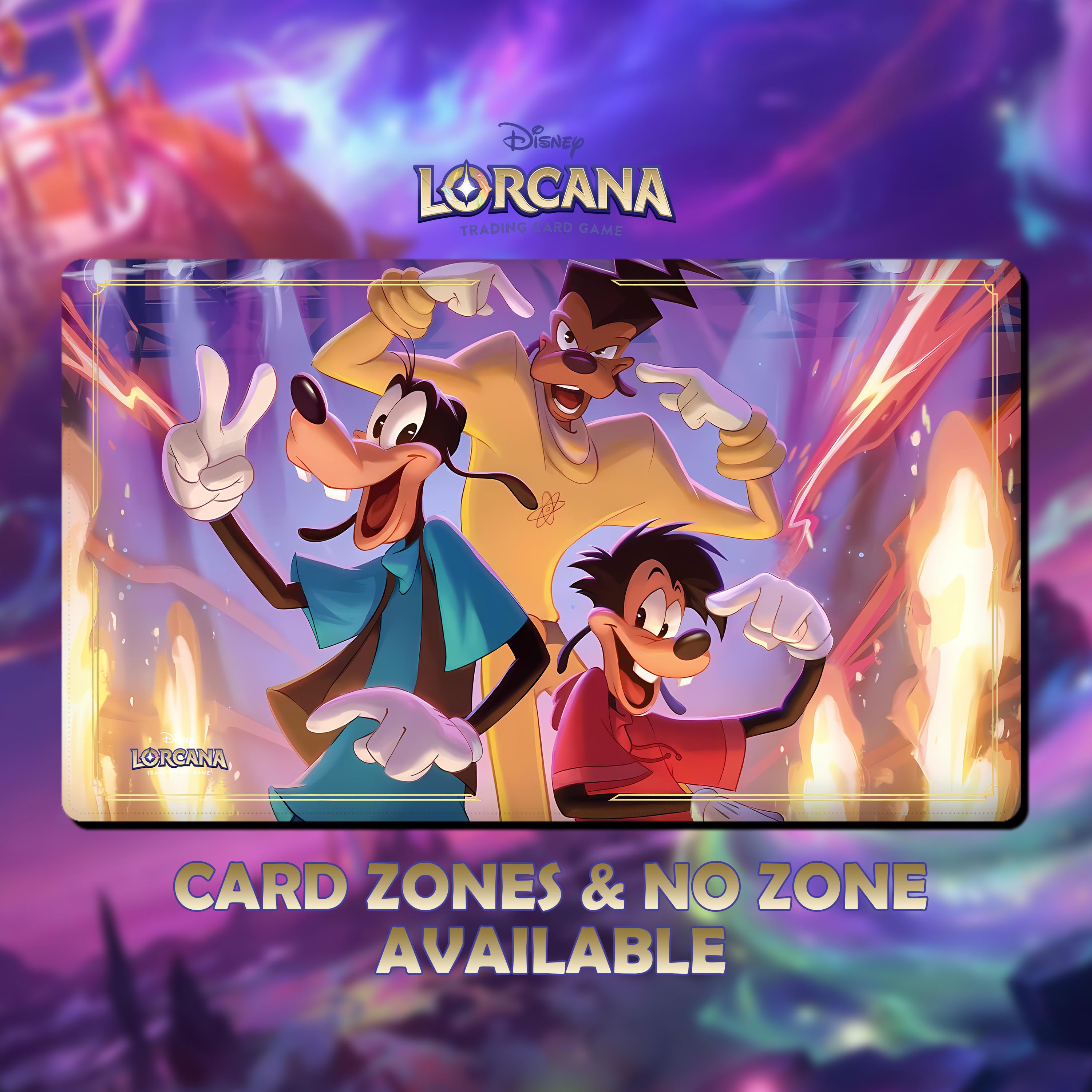 Playmat Max and Goofy Powerline TCG Lorcana 24x14 Inches