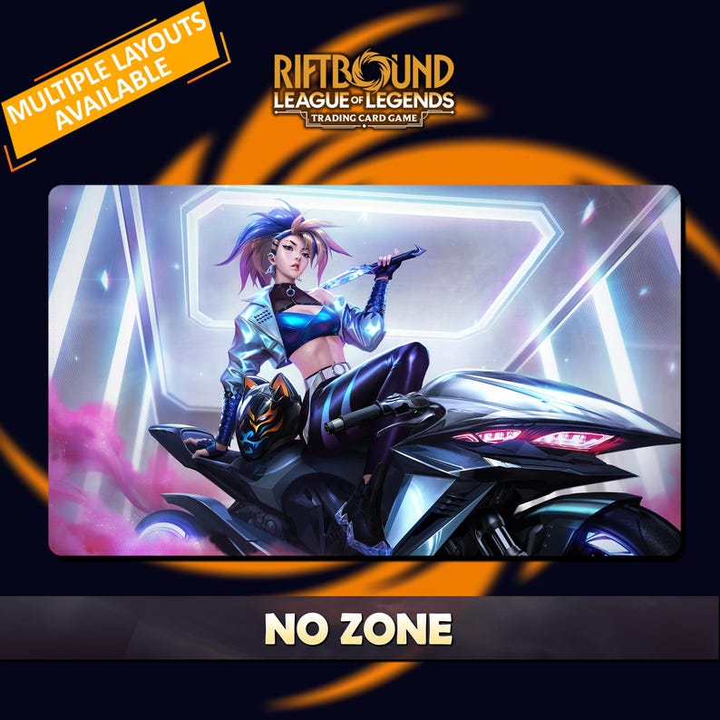 Akali KDA All Out Playmat Riftbound LOL - Riftbound Trading Card Game ...