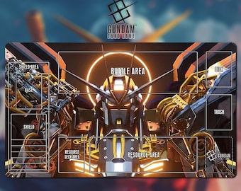 ガンダムゼータプレイマット - ガンダムカードゲーム - 24インチ x 14
