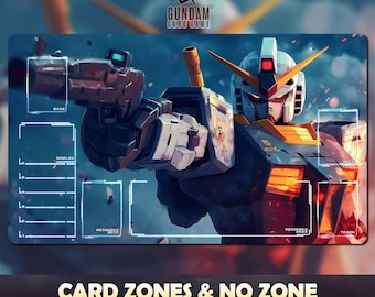Playmat Gundam Card Game - Gundam TCG / 24x14 inches (600x350x2mm) Protective bag included