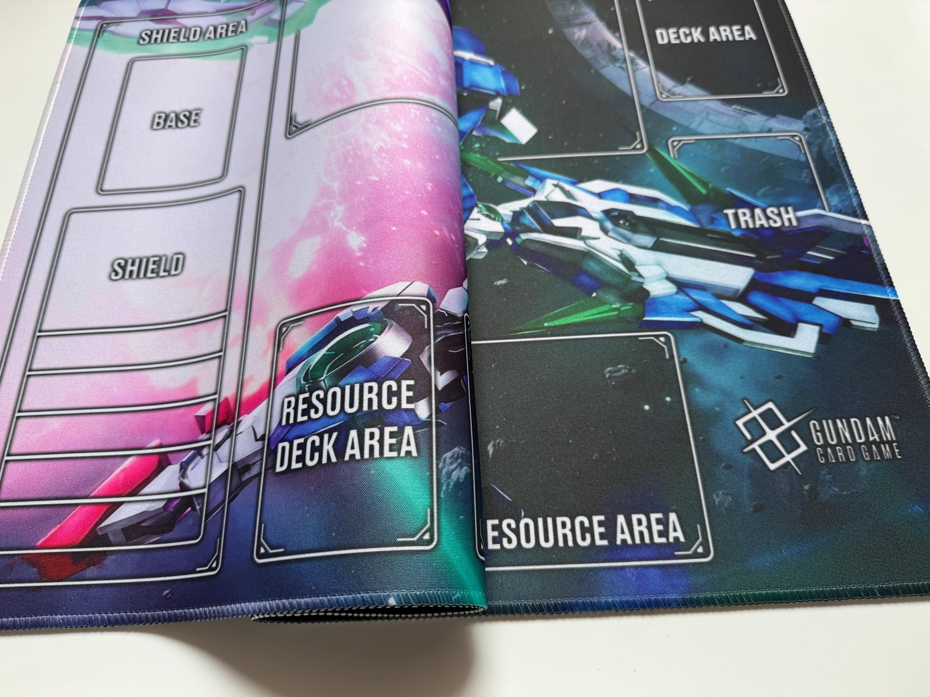 プレイマット GN-0000 ダブルオーガンダム カードゲーム ゾーン付き