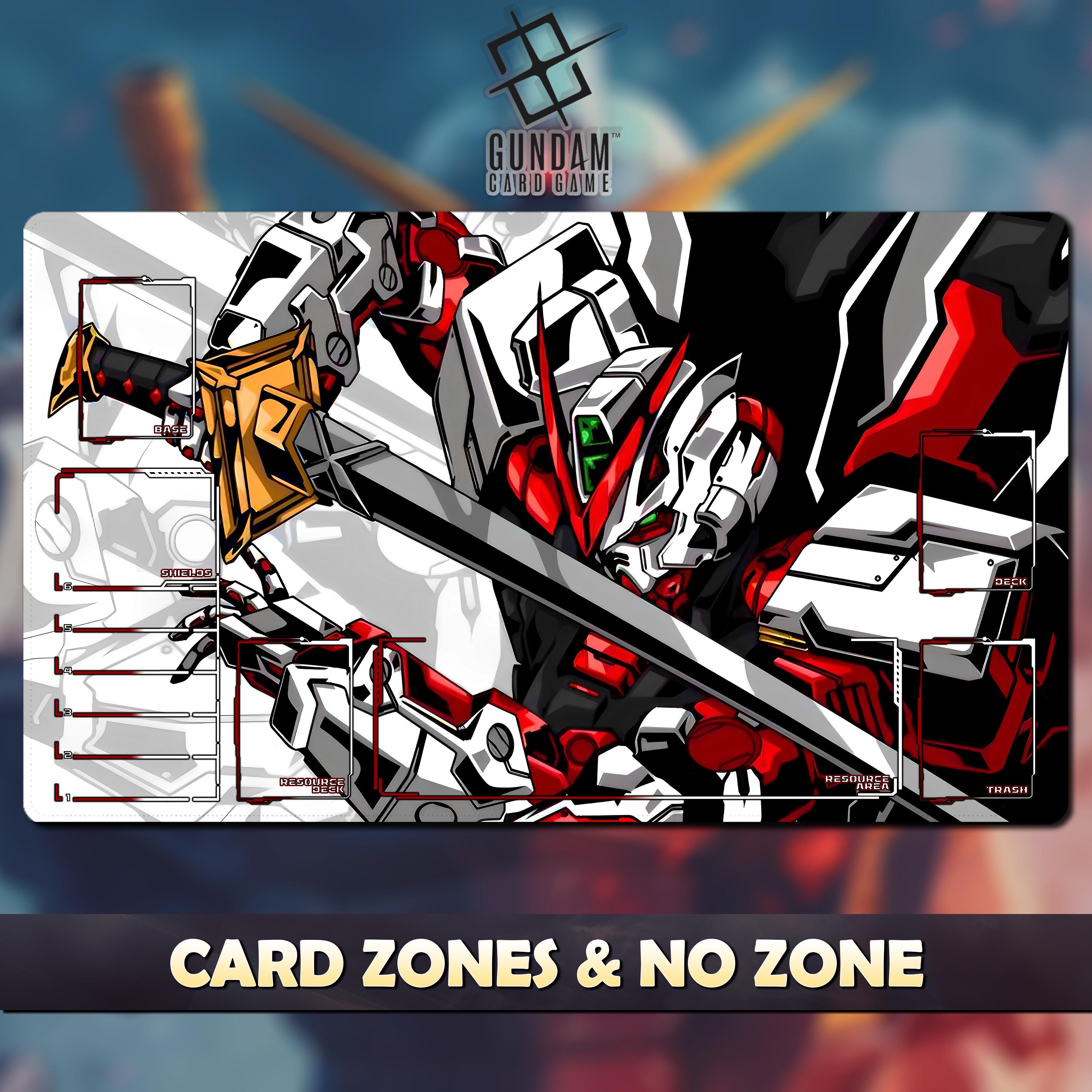 Playmat Astray Red Frame Kai Gundam Card Game - Gundam TCG