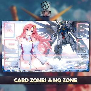 Playmat Lacus Clyne Gundam Card Game - Gundam TCG / 24x14 inches (600x350x2mm)