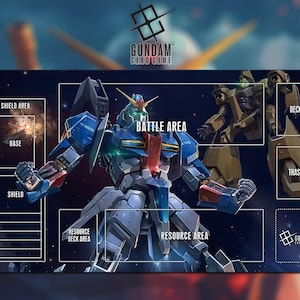 Playmat Zeta Gundam Gundam Card Game With Zone 09A - Gundam TCG / 24x14 inches (600x350x2mm)