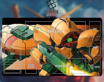 Playmat NRX-044 Asshimar Gundam Card Game With Zone 15A - Gundam TCG / 24x14 inches (600x350x2mm)