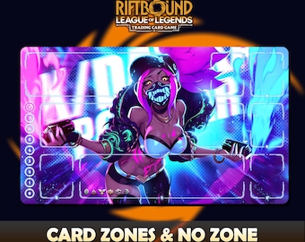 KDA Akali Paymat Riftbound LOL - Trading Card Game - 24x14 Inches