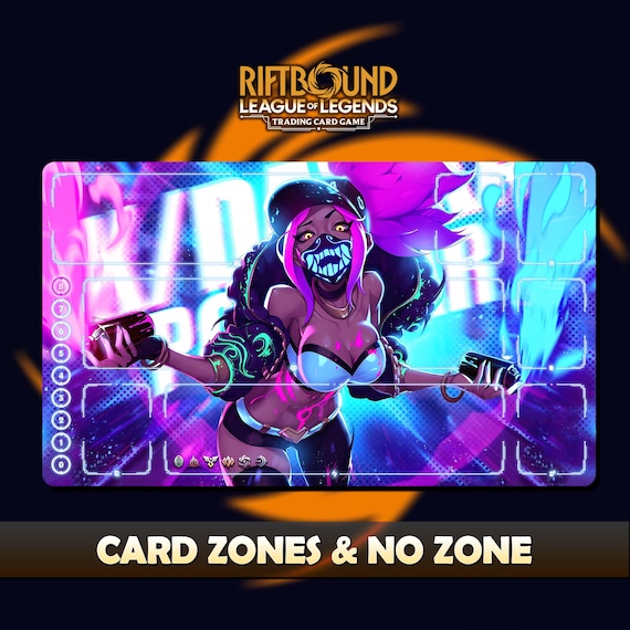 KDA Akali Paymat Riftbound LOL - Trading Card Game - 24x14 Inches