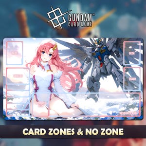 Playmat Lacus Clyne Gundam Card Game - Gundam TCG / 24x14 inches (600x350x2mm)