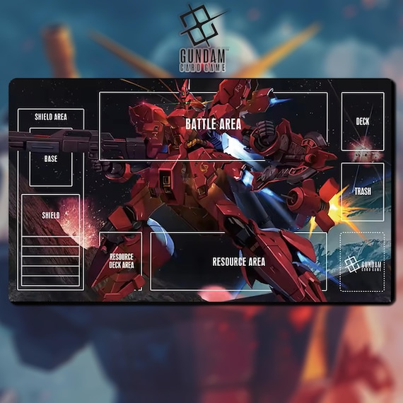 プレイマット MSN-04 サザビー ガンダムカードゲーム ゾーン04A付き