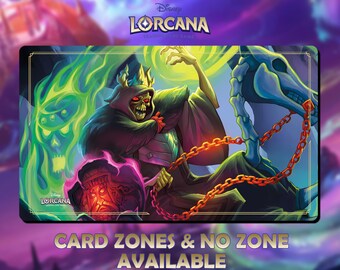 Playmat The Horned King Triumphant Ghoul TCG Lorcana 24x14 inches (600x350x2mm) Protective bag included