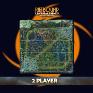 Playmat for 2 Players Summoner's Rift Riftbound LOL - Trading Card Game - 23,6 x 23,6 pouces (600 x 600 x 2 mm)