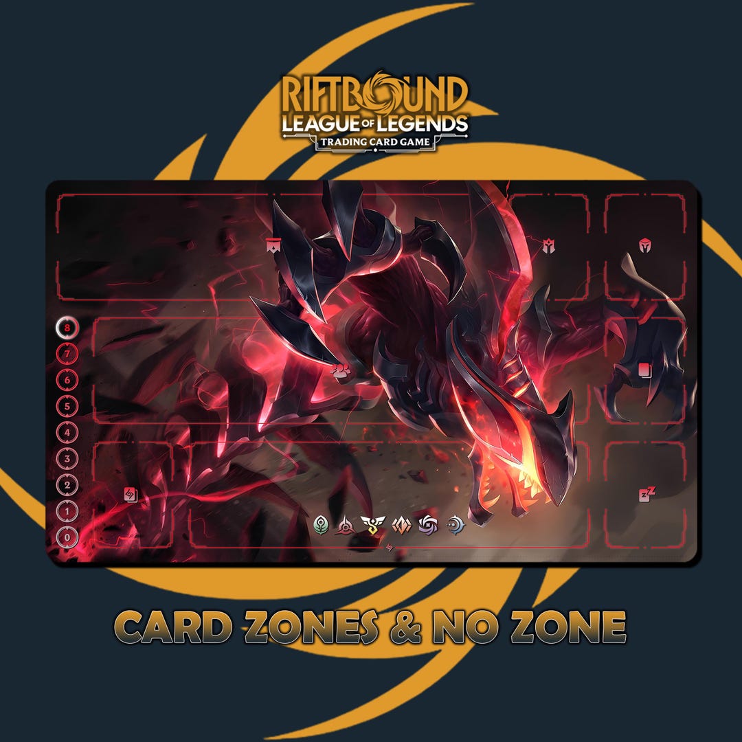 Rek'sai Eternum Paymat Riftbound LOL - Trading Card Game - 24x14 Inches ...