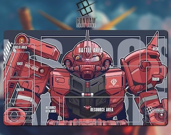Spielmatte MS-06S Char's Zaku II Gundam Gundam Kartenspiel mit Zone 38A - Gundam TKG