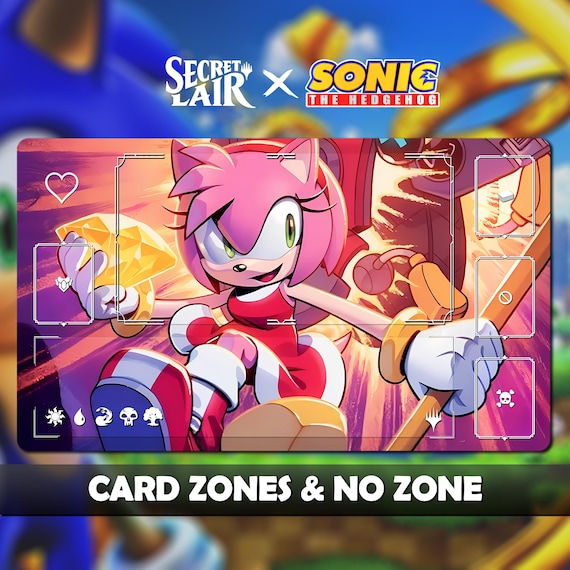 amy rose mtg card [2083] [Borderless] [Secret Lair X Sonic: Friends and Foes] [Secret Lair Drop] [Foil]  Face to Face Games you will receive a card in the same listed condition. Amy Rose Playmat - MTG