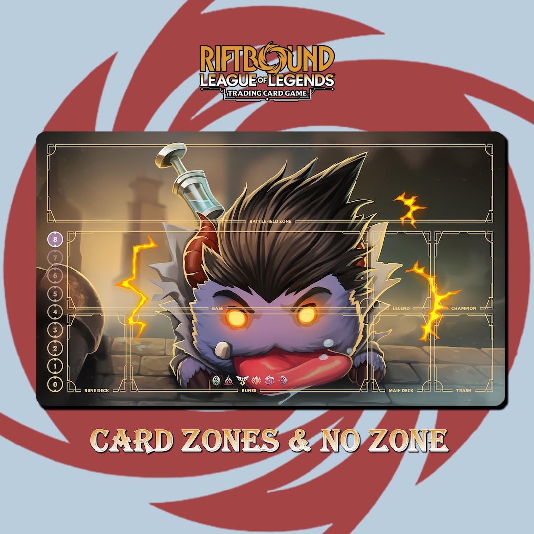 Dr Mundo Poro Playmat - Riftbound Trading Card Game - 24x14 Inches ...