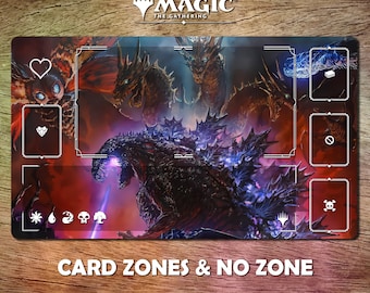 FOIL MTG Godzilla Kaiju Altered Lands Great for Commander EDH Cube