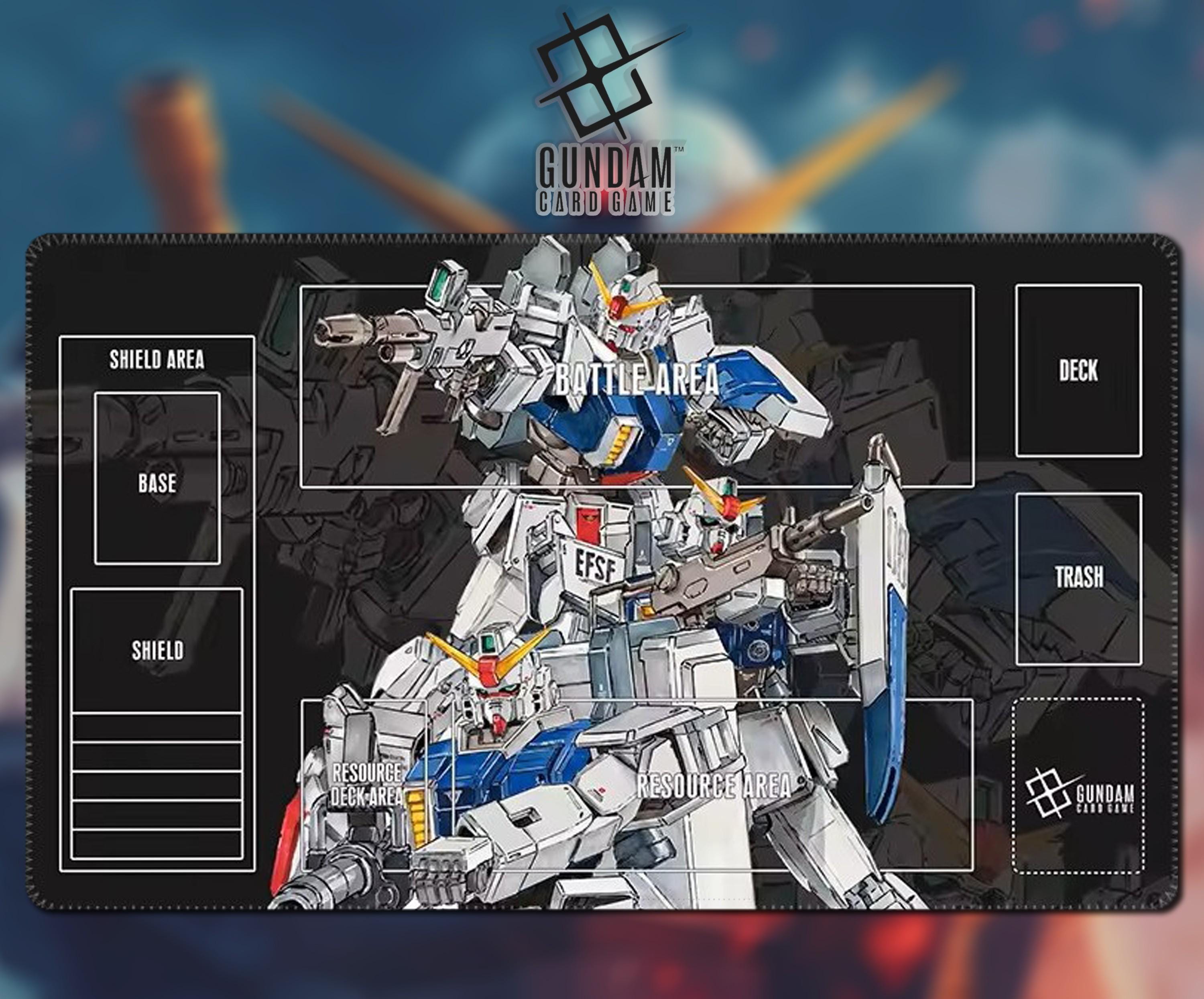 Playmat the 08th MS Team Gundam Card Game With Zone 08A - Gundam