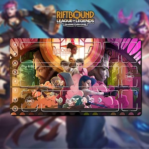 Playmat Riftbound x Arcane LOL  - Riftbound TCG / 24x14 inches (600x350x2mm)