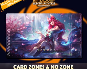 Ahri Spirit Blossom Playmat Riftbound LOL - Riftbound Trading Card