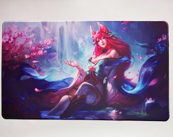 Ahri Spirit Blossom Playmat Riftbound LOL - Riftbound Trading Card