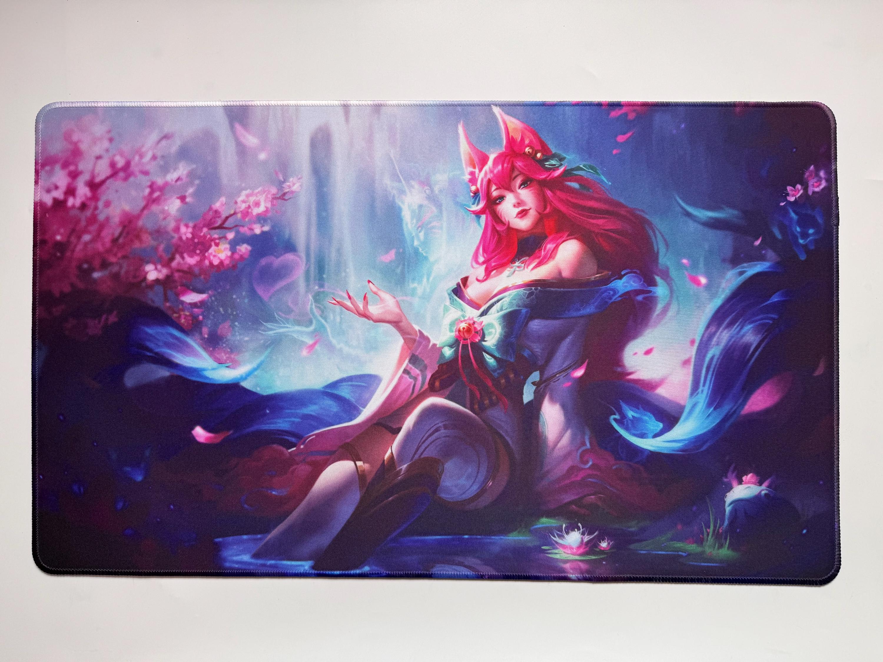 Ahri Spirit Blossom Playmat Riftbound LOL - Riftbound Trading Card