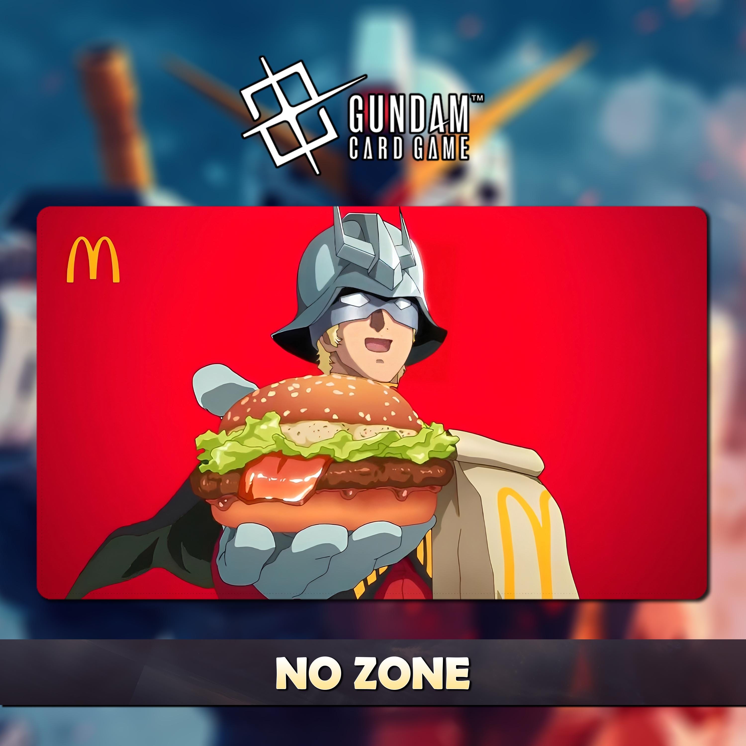 Char Aznable X Mcdo Playmat Gundam Card Game TCG 24 X 14 Pouces