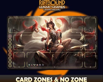 Playmat – Ahri – Riftbound LOL TCG Game Mat 24x14 Inches