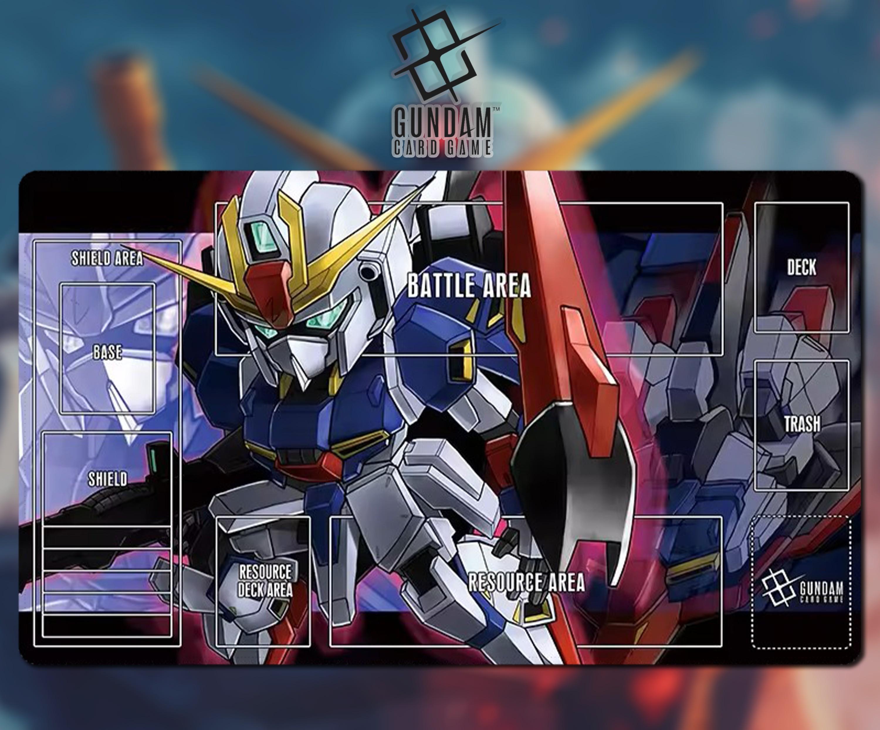 Playmat MSZ-006 Gundam Card Game With Zone 13A - Gundam TCG