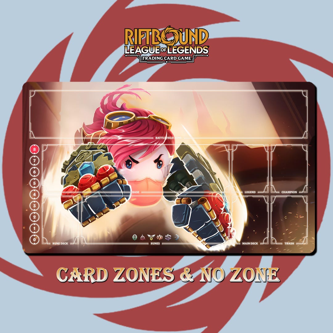 Vi Poro Playmat - Riftbound Trading Card Game - 24x14 Inches ...