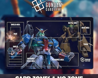 Playmat Zeta Gundam Gundam Card Game With Zone - Gundam TCG